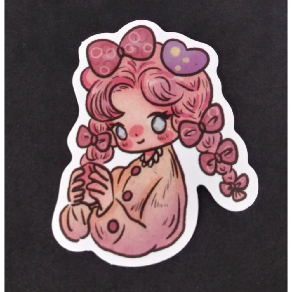 10/$10 Adorable Little Fruit Girls Sticker 2.38" x 2" (AR)
